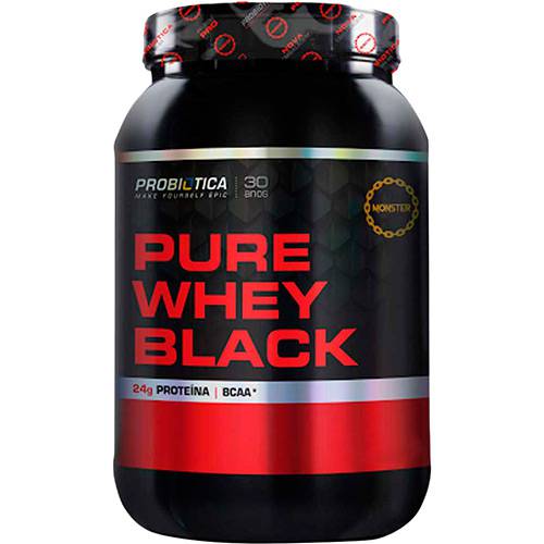 Pure Whey Black Morango 900g - Probiótica