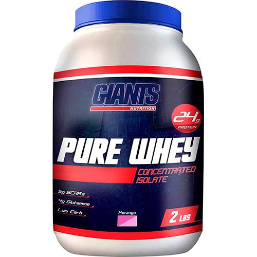 Pure Whey Concentrated Isolate 907g Giants - Morango