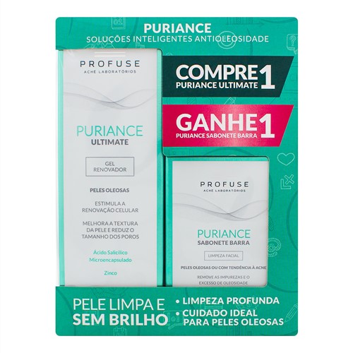 Puriance Ultimate Profuse Gel Renovador com 60g + Grátis Puriance Sabonete em Barra com 80g