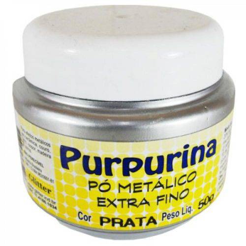 Purpurina - 50g - Prata - Glitter