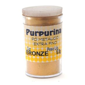 Purpurina em Pó Extra Fino 5 G Avulso Bronze
