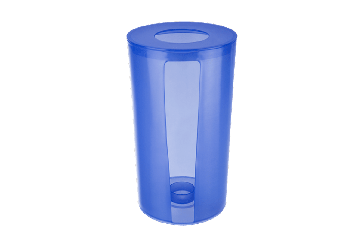 Puxa Sacos Plásticos - Sobre a Pia PP Ø 14,3 X 25,3 Cm Azul Coza