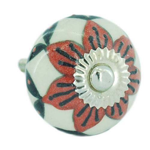 Puxador Redondo de Cerâmica para Gavetas e Armários- PX0067