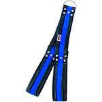 Puxador Tríceps VIP Preto/Azul - Polimet