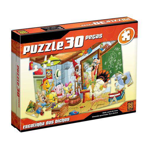 Puzzle 30 Peças - Escolinha dos Bichos - Grow