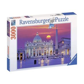 Puzzle 3000 Peças Catedral de São Pedro, Roma - Ravensburger - Importado