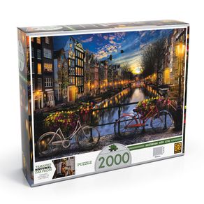 Puzzle 2000 Peças Verão em Amsterdã