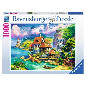 Puzzle 1000 Peças Casa no Penhasco - Ravensburger - Importado