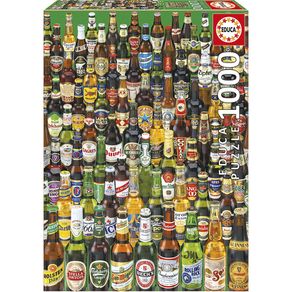 Puzzle 1000 Peças Cervejas do Mundo - Educa - Importado