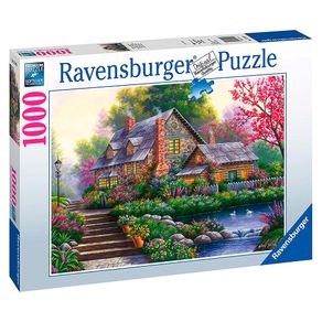 Puzzle 1000 Peças Chalé Romântico - Ravensburger - Importado