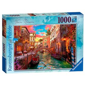 Puzzle 1000 Peças Romance em Veneza - Ravensburger - Importado
