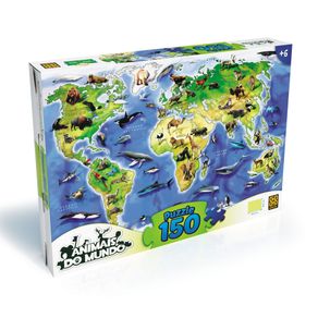 Puzzle 150 Peças Animais do Mundo