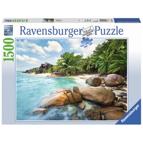 Puzzle 1500 Peças Praia Paradisíaca - Ravensburger - Importado