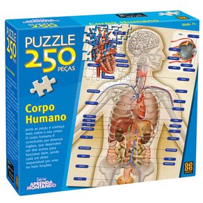 Puzzle 250 Peças Corpo Humano