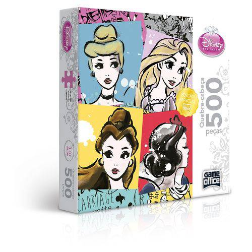 Puzzle 500 Peças - Princesas Disney - Toyster