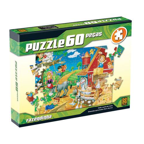 Puzzle 60 Peças Fazendinha