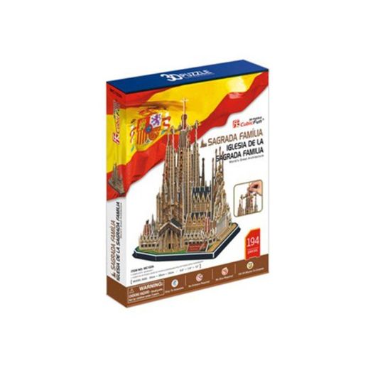 Puzzle 3D Sagrada Família 194 Peças - Brinquedos Chocolate