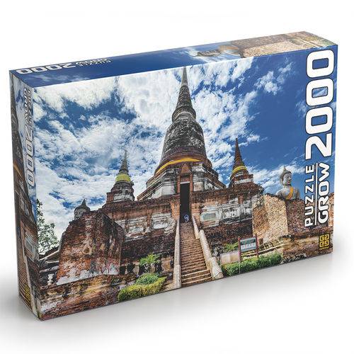 Puzzle Quebra Cabeça Templo Tailandês 2000 Peças Grow