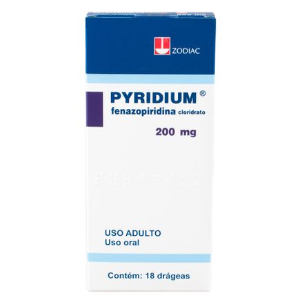 Pyridium 200mg 18 Drágeas