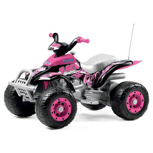 Quadriciclo Corral T-Rex New Pink (Rosa) 12v - Peg-Pérego