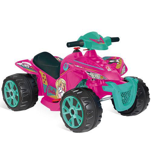 Quadriciclo Elétrico 6V Barbie - Brinquedos Bandeirante