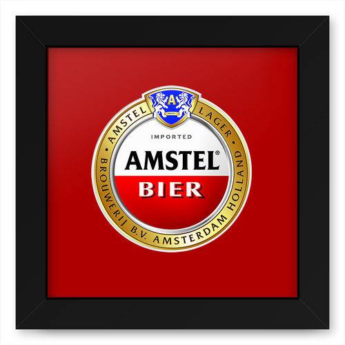 Quadro 20x20 Bebidas Cerveja Amstel