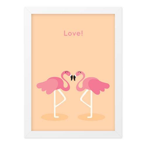 Quadro A4 Card Flamingo