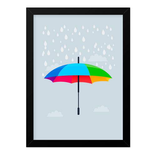Quadro A4 Umbrella Rain