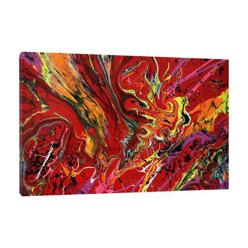 Quadro Abstrato Mix Vermelho 95x63cm