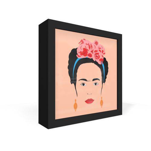 Quadro Caixa Frontal Frida Minimalista