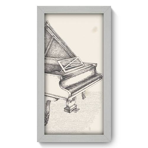 Quadro com Moldura - 19x34 - Piano - N1037