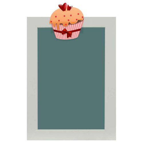 Quadro de Aviso Lousa Cupcake I 25x35cm Colorido Kapos