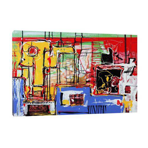 Quadro Decorativo Abstrato III 65x45cm