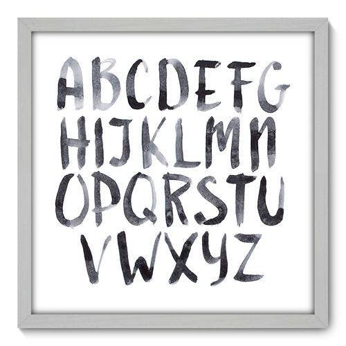 Quadro Decorativo - Alfabeto - 50cm X 50cm - 052qndcb