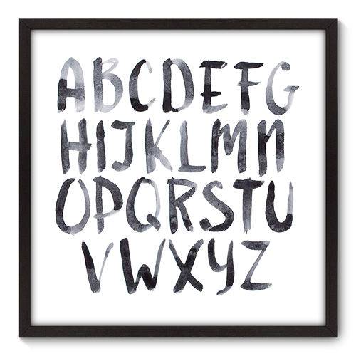 Quadro Decorativo - Alfabeto - 70cm X 70cm - 052qnddp