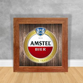 Quadro Decorativo Amstel Bier 02 Cerveja 36 Clara