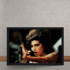 Quadro Decorativo Amy Winehouse Close 25x35