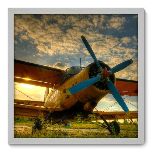 Quadro Decorativo - Avião - 50cm X 50cm - 004qndcb