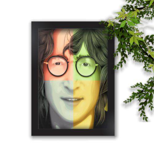 Quadro Decorativo Beatles John Lennon Colors Fundos Coloridos