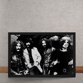 Quadro Decorativo Black Sabbath Fotografia Antiga 25x35