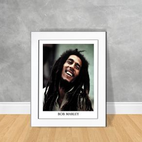 Quadro Decorativo Bob Marley 02 Quadro Personalidade 155 Branca