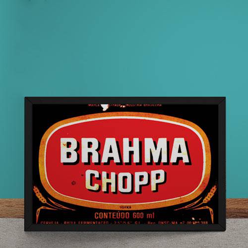 Quadro Decorativo Brahma Chopp