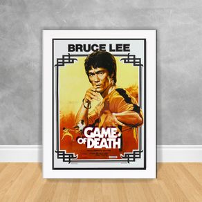 Quadro Decorativo Bruce Lee Game Of Death Filmes 20 Branca