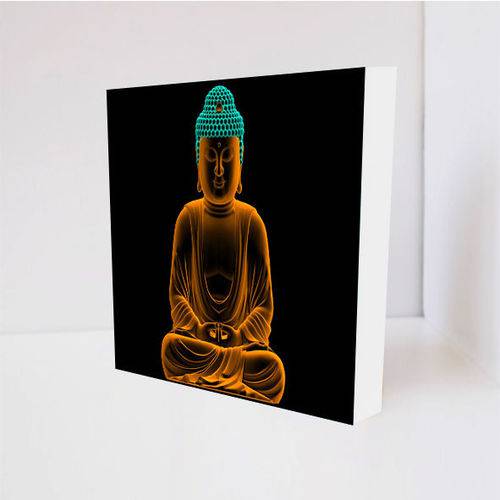Quadro Decorativo - Buddha - Tag 16x16