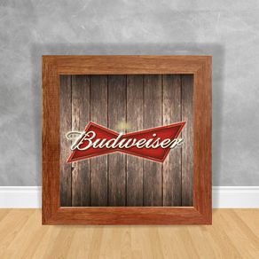 Quadro Decorativo Budweiser 03 Cerveja 41 Clara
