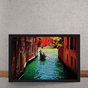 Quadro Decorativo Canais de Veneza 25x35