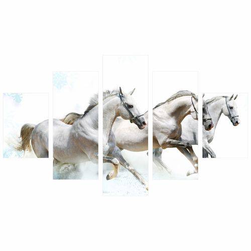 Quadro Decorativo Cavalos Cavalgando 114x65