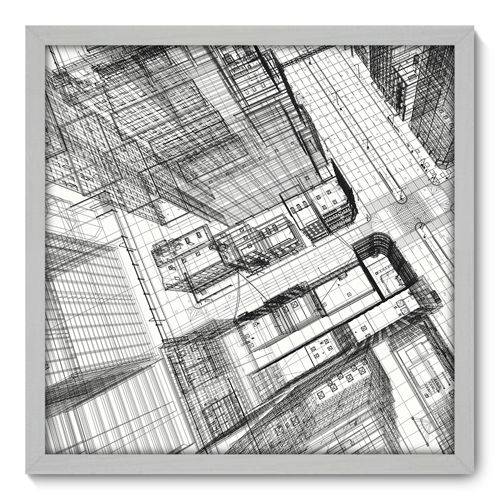 Quadro Decorativo - Cidade - 50cm X 50cm - 016qnucb