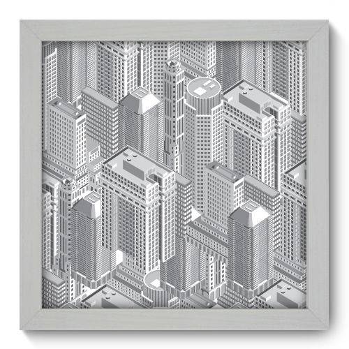 Quadro Decorativo - Cidade - N1103 - 22cm X 22cm