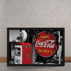 Quadro Decorativo Coca Cola Placa 25x35